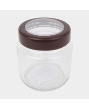 Hitech Sales 500ml Glass Jar – Transparent Storage Container for Kitchen, Pantry & Organizing