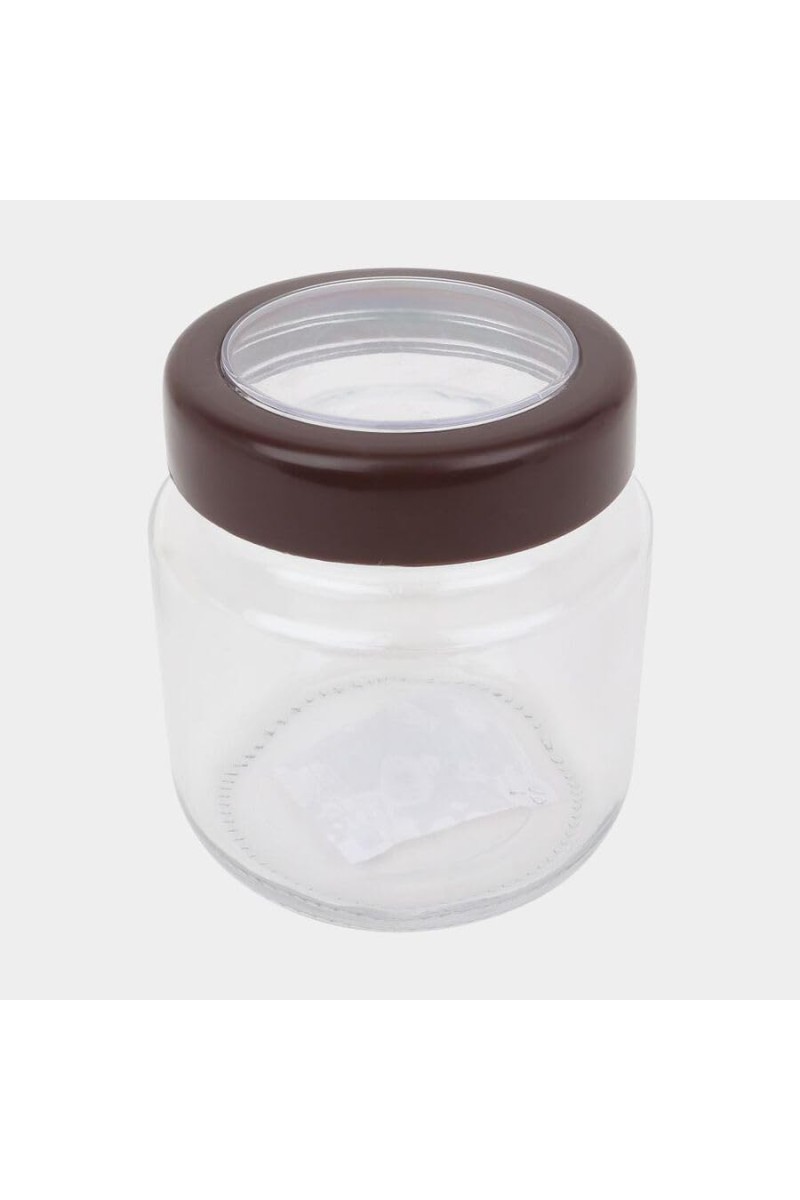 Hitech Sales 500ml Glass Jar – Transparent Storage Container for Kitchen, Pantry & Organizing
