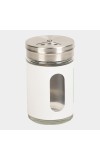 Hitech Sales Glass Salt & Pepper Shaker – Stainless Steel Lid | Classic Design for Kitchen & Dining