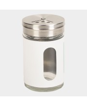 Hitech Sales Glass Salt & Pepper Shaker – Stainless Steel Lid | Classic Design for Kitchen & Dining