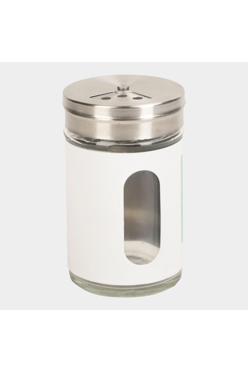 Hitech Sales Glass Salt & Pepper Shaker – Stainless Steel Lid | Classic Design for Kitchen & Dining
