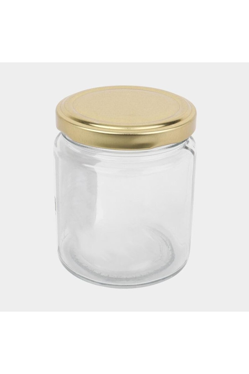 Hitech Sales 200ml Glass Jar – Transparent Glass Storage Container for Spices, Kitchen & Home Use