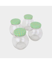 Hitech Sales 250ml Glass Jar – Transparent Clear, Compact Storage Container for Kitchen & Home Organization