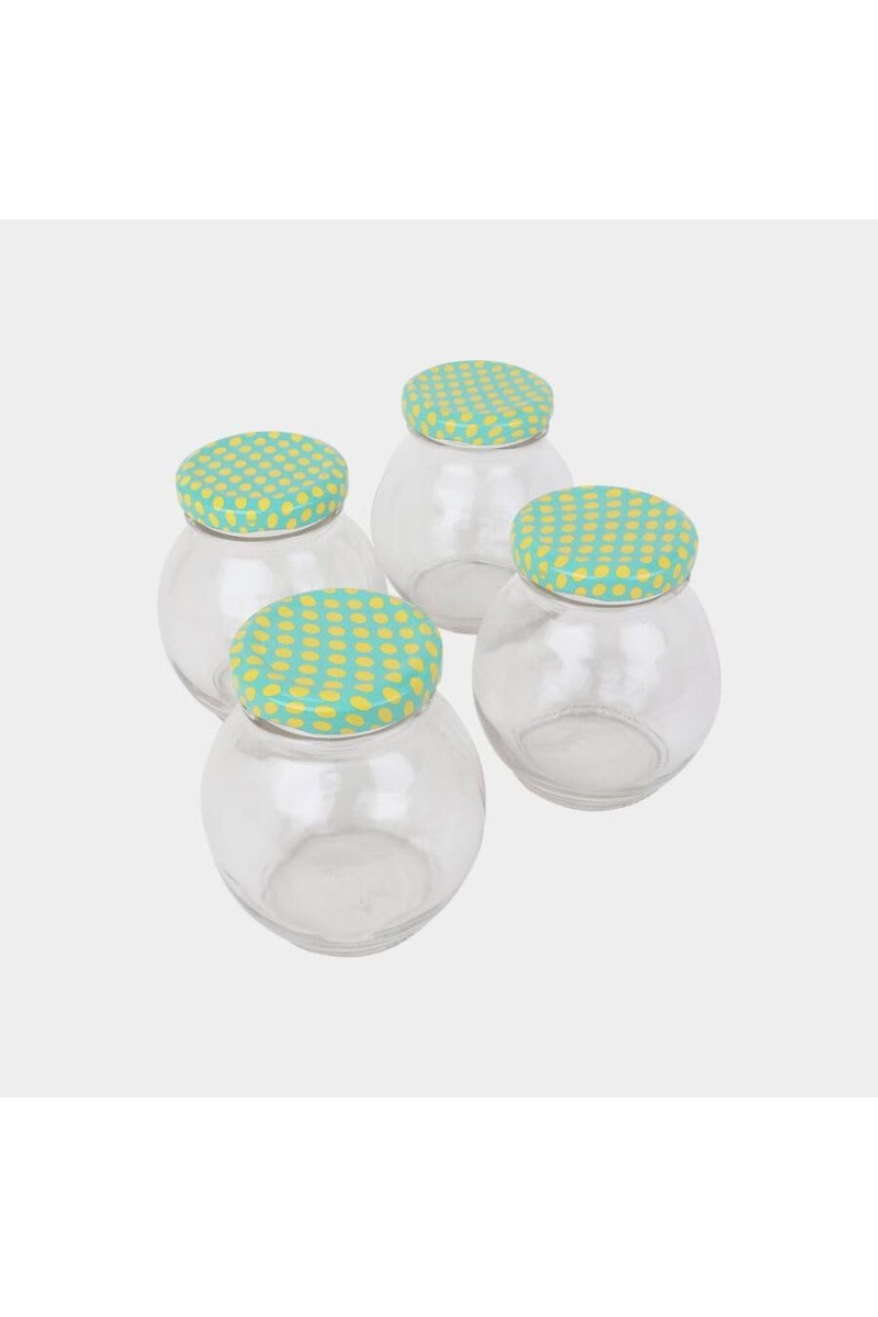 Hitech Sales 250ml Glass Jar – Transparent Clear, Compact Storage Container for Kitchen & Home Organization