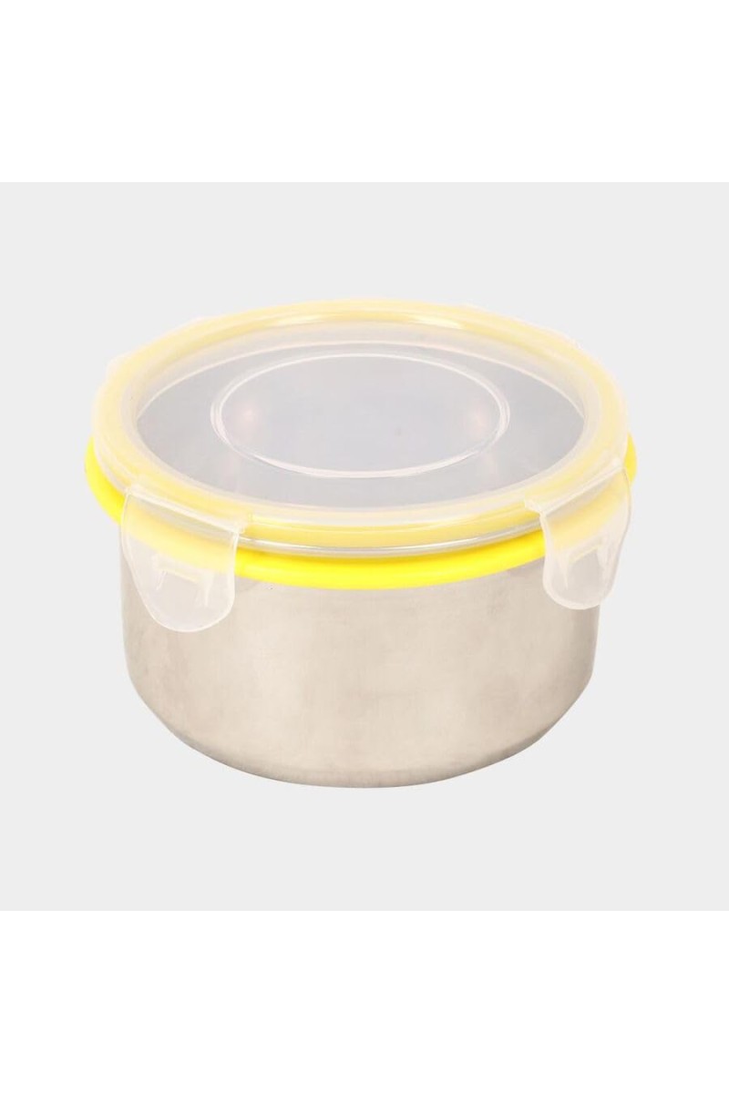 Hitech Sales 550ml Stainless Steel Container with Lid – Durable, Rust-Resistant & BPA-Free Food Storage Box – Steel Finish