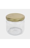 Hitech Sales 330ml Glass Jar - Transparent Storage Container for Kitchen & Home Organization