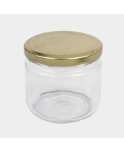 Hitech Sales 330ml Glass Jar - Transparent Storage Container for Kitchen & Home Organization