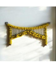 Handmade Artificial Marigold Fluffy Flowers Garland Decoration for Home Wedding Festival Diwali Navratri Party Decor