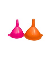 Plastic Funnel Set 2 – Multipurpose Wide Mouth Funnels for Kitchen Use, Liquid & Dry Transfer, Oil, Water, Juice, Powder Filling, Durable & Easy to Clean