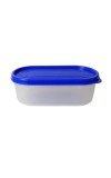 Airtight Kitchen Storage Container, 600ml Capacity, Blue Lid (Set of 2) (7 X 2.5)