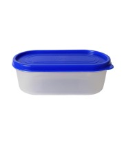 Airtight Kitchen Storage Container, 600ml Capacity, Blue Lid (Set of 2) (7 X 2.5)
