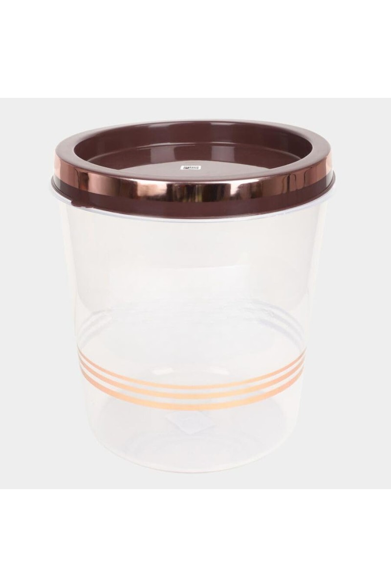 Hitech Sales 14L Plastic Storage Container with Lid – Large, Durable & Stackable Food Storage Box – Brown