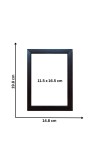 Hitech Netaji Subhas Chandra Bose Laminated Photo Frame for Table, Study & Living Room, Gifts (PVC Frame and Front face - Glass, 5 x 7inch)
