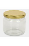 Hitech Sales 330ml Glass Jar – White Lid | Stylish & Transparent Storage Jar for Kitchen & Home Use