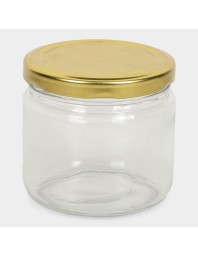 Hitech Sales 330ml Glass Jar – White Lid | Stylish & Transparent Storage Jar for Kitchen & Home Use