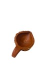 Handcrafted Terracotta Diya Lamp with Decorative Leaf Design – Traditional Indian Oil Lamp for Diwali, Puja, and Home Décor