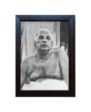 Hitech Sri Anukul Thakur Laminated Photo Frame for Table, Study & Living Room, Gifts (PVC Frame and Front face - Glass, 8 x 6 inch)