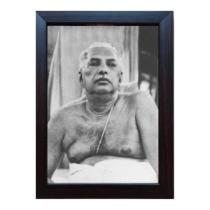 Hitech Sri Anukul Thakur Laminated Photo Frame for Table, Study & Living Room, Gifts (PVC Frame and Front face - Glass, 8 x 6 inch)