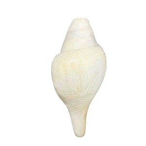 Natural White Conch Shell (Shankha) for Pooja & Temple Rituals | Sacred Hindu Worship Item for Home Temple Mandir