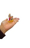 Shri Lakshmi Ganesh Murti with Stone Work Gold Plated Decorative Figurine | Religious Idol for Home Mandir, Office & Festive Decor