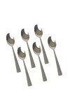 Hitech Sales Stainless Steel Set of 6,18 cm Long,Spoons for Home & Kitchen,Dinning Tableware Gift for House Warming,6 Pieces Spoons Silver Imperial Design