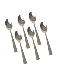 Hitech Sales Stainless Steel Spoon Set of 6,Spoons for Home & Kitchen,Dinning, Used for Dining Tableware,Homeuse Purposes,6 Pieces Big Spoons Silver Imperial Design
