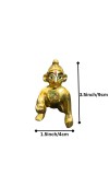 Brass Laddu Gopal Idol Crawling Baby Krishna Murti | Bal Gopal Statue for Home Temple, Puja & Decor Pooja Mandir Brass Laddu Gopal Idol Crawling Baby Krishna Murti | Bal Gopal Statue for Home Temple, Puja & Decor Pooja Mandir
