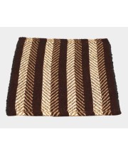 HiTech Sales Cotton Blend Door Mat Rugs Non Slip Mats for Bathroom, Bedroom, Kitchen, Door Mat, Floor Mat & Entrance Absorbent Polyester Cotton Door Mat Rectangular Shape, Brown (16 X 23 inch)