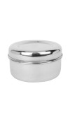 Stainless Steel Storage Container with Lid | Multipurpose Dabba for Kitchen | Food Grade Steel Box for Grains, Snacks, and Sweets (Size Medium)