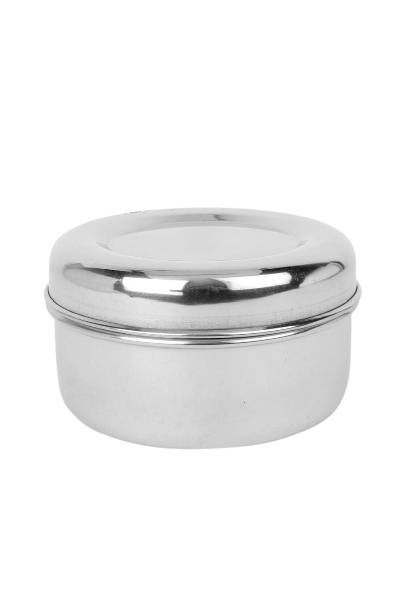 Stainless Steel Storage Container with Lid | Multipurpose Dabba for Kitchen | Food Grade Steel Box for Grains, Snacks, and Sweets (Size Medium)