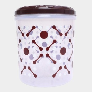 Hitech Sales Plastic Container Set of 3 – Brown Airtight Storage Boxes for Kitchen & Pantry