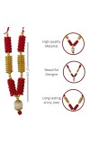 Hitech Sales Artificial Mala for Pooja, Temple, and Festival Decoration | Traditional Prayer Garlands (Small - 17 cm, Pack of 1)