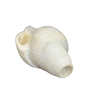 Natural White Conch Shell (Shankha) for Pooja & Temple Rituals | Sacred Hindu Worship Item for Home Temple Mandir