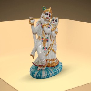 Radha Krishna Idol in White | Radha Krishna Statue for Home, Office, and Pooja Room Decor | Radha Krishna Murti Radha Krishna Idol in White | Radha Krishna Statue for Home, Office, and Pooja Room Decor | Radha Krishna Murti