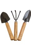 Premium 3 Pcs Gardening Tool Set, Hand Tool Kit for Home Gardening, Small Sized Hand Cultivator, Small Trowel & Garden Fork, Perfectly Sized for for Home & Outdoor Gardening, Flower Pot and Lawn