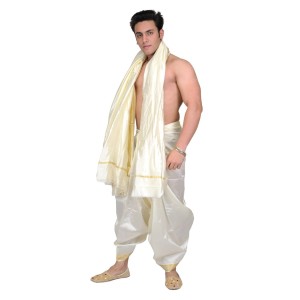 Hitech Sales Premium Silk JOR for Groom | Traditional Wedding Gathbandhan Jodh | Handcrafted Silk Border Jod | Jori for Special Ceremony Accessory - 79 inch (2 Meter)