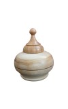 Handcrafted Wooden Sindoor Dani | Natural Sheesham Finish | Storage Container for Sindoor, Kumkum