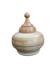 Handcrafted Wooden Sindoor Dani | Natural Sheesham Finish | Storage Container for Sindoor, Kumkum