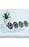 Glass Storage Jars 4-Piece Set – Airtight Glass Containers with Lids | Transparent Kitchen Storage Jars for Spices, Snacks, Dry Fruits, Pantry & Organizing | 200ml Each | BPA-Free & Leakproof