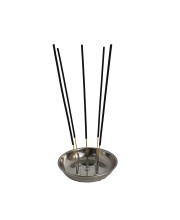 Stainless Steel Incense Holder Round Stand with ash Catcher agarbatti Puja Prayer Agardaan dhoop Round-Shaped for Home Office Temple puja Ash Sticks (4 x 4)