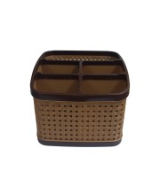 Hitech Sales 5 Section Multi-Purpose Storage Desk top Organizer/Cutlery Holder/Cosmetics Basket/Tooth Brush and Bathrooms Accessories Stand