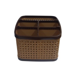 Hitech Sales 5 Section Multi-Purpose Storage Desk top Organizer/Cutlery Holder/Cosmetics Basket/Tooth Brush and Bathrooms Accessories Stand Hitech Sales 5 Section Multi-Purpose Storage Desk top Organizer/Cutlery Holder/Cosmetics Basket/Tooth Brush and Bathrooms Accessories Stand
