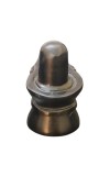 HiTechMart Black Marble Shivling Idol, 3 Inch Lord Shiva Shivalingam Murti for Home Puja and Shivratri, Medium Size, 230g Black Stone Shivling for Worship and Decor