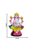 Hi Tech Sales Handcrafted Siddhi Ganesh Idol for Home Decor, Gifting Diwali, Birthday, Festivals (6 x 3 Inches) (Multicolor)