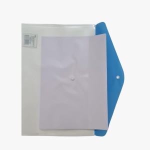 Plastic File Folder Poly Envelope Expanding File Wallet with Snap Button Closure, Legal Size, 3-Pack Large Waterproof Accordion Document Folder, Transparen