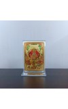 Hitech Sales Gold-Plated Prabhu Biswakarma Religious Acrylic Photo Frame Hindu God and Goddess Temple Art Decor for Home, Office, Car Dashboard and Gift Purpose