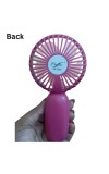 Mini Hand Fan – Portable USB Rechargeable Personal Fan, 3 Speeds, Quiet Operation, Handheld or Desk Use, Ideal for Travel, Office, Outdoor, and Summer Activities (Pink)