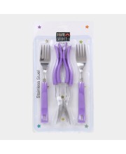 Stainless Steel Fork Set of 6, 7.4 in Length (Pack of 6)