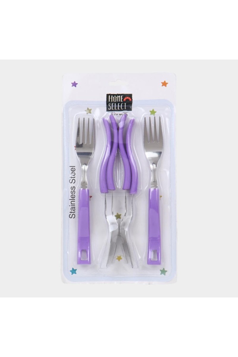 Stainless Steel Fork Set of 6, 7.4 in Length (Pack of 6)