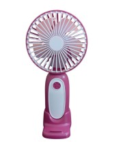 Mini Hand Fan – Portable USB Rechargeable Personal Fan, 3 Speeds, Quiet Operation, Handheld or Desk Use, Ideal for Travel, Office, Outdoor, and Summer Activities (Pink)